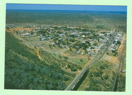 S129 - AUSTRALIE - Katherine - Aerial View Shows The Town Centre And The Road And Rail Bridges - Katherine