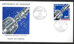 DAHOMEY FDC 1975 Espace - Africa