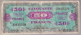Billet 50 Francs Verso France 1945 Série 2 - 1945 Verso Frankreich