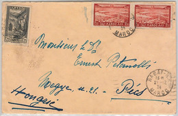 45001  -  MAROC Morocco -  POSTAL HISTORY - COVER To HUNGARY 1934 - Lettres & Documents