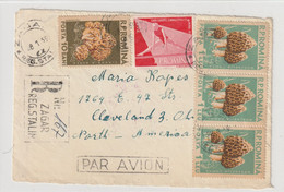 Romania Cover USA - 1958 (1959) - Mushrooms Registered ZAGAR - Covers & Documents