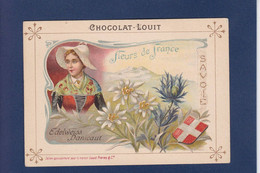 Chromos > Chocolat > Louit Fleurs De France Provinces Texte Explicatif Au Dos + Publicité SAVOIE - Louit