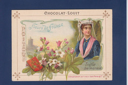 Chromos > Chocolat > Louit Fleurs De France Provinces Texte Explicatif Au Dos + Publicité Poitou - Louit