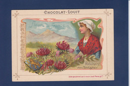 Chromos > Chocolat > Louit Fleurs De France Provinces Texte Explicatif Au Dos + Publicité Franche Comté - Louit