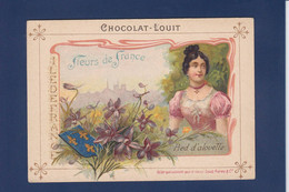Chromos > Chocolat > Louit Fleurs De France Provinces Texte Explicatif Au Dos + Publicité Ile De France - Louit