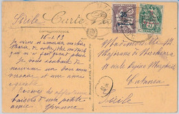 45042 -  PROTECTORAT FRANCAISE MAROC Morocco -  POSTAL HISTORY -  CARD To ITALY - Brieven En Documenten