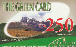 Kenya, KE-GRE-REF-0004?, KSh 250, The Green Card (Validity 90 Days), Expiry 2008/08/06, 2 Scans. - Kenya