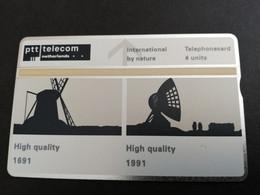 NETHERLANDS  L & G CARD GENEVE 1991 MILL/ SATELITE DISH   4 UNITS MINT CARD    ** 5892** - Ohne Zuordnung