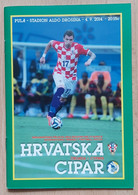 CROATIA Vs CYPRUS - 2014. Friendly Football Match   FOOTBALL CROATIA FOOTBALL MATCH PROGRAM - Books