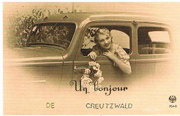57  UN BONJOUR  DE  CREUTZWALD   CPM  TBE   346 - Creutzwald