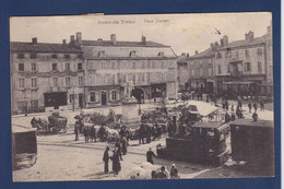 CPA [01] Ain > Pont-de-Vaux Tramway Train Chemin De Fer Marché Circulé - Pont-de-Vaux