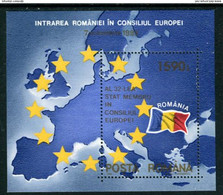 ROMANIA 1993 Council Of Europe Block MNH / **.  Michel Block 285 - Unused Stamps
