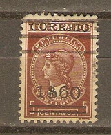 Portugal 1929 - Télégraphes - YT 513° - Timbre Télégraphe N° 2 5 C Surchargé 1.60 E - Used Stamps