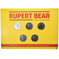 Monnaie, Isle Of Man, Rupert Bear, 50 Pence, 2020, Set, FDC, Copper-nickel - Isle Of Man