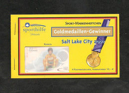 R.F.A. CARNET DE 4 TIMBRES MÉDAILLÉS D'OR SALT LAKE CITY 2002 ** - Invierno 2002: Salt Lake City