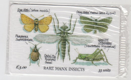 ISLE OF MAN - Manx Insects, 3 £, Tirage 10,000, Mint - Man (Ile De)