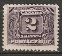 Canada 1906 Sc J2  Postage Due MH* - Portomarken