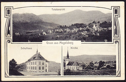 1913 Gruss Aus Mogelsberg, 3 Bildrige AK: Gestempelt Brunnadern Nach Marthalen Gelaufen. Minim Fleckig. - Brunnadern