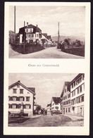 Um 1920 Ungelaufene AK, Gruss Aus Gommiswald. 2 Bildrig - Gommiswald