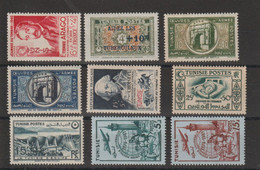 Tunisie 1948-49 Divers 324-332 9 Val ** MNH - Ungebraucht