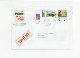 ENVELOPPE CLUB Croix Rouge TIMBRES De 2000 Cachet à Date Rond - Red Cross