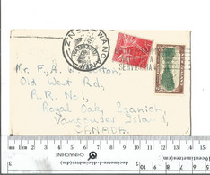 New Zealand Wanganui To Saanich Canada Apr 5 1947...............(Box 5) - Storia Postale