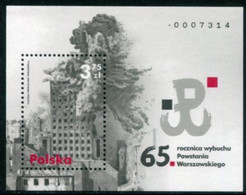 POLAND 2009 Warsaw Rising Anniversary Block MNH / **.  Michel Block 189 - Ongebruikt