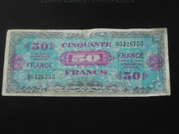 50 Francs - FRANCE - Sans Série - Billet Du Débarquement - Série De 1944   **** EN ACHAT IMMEDIAT ****. - 1945 Verso France