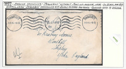 MARITIME MAIL PAQUEBOT Cancel 1941 WW2 Cover (without Port Of Arrival Name) To ENGLAND Shipley Yorkshire - Maritime
