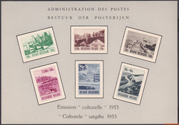 België 1953 - OBP:LX 15, Luxevel - XX - Tourist Propaganda - Deluxe Sheetlets [LX]