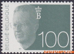 België 1992 - Mi:2533, Yv:2481, OBP:2481, Stamp - XX - King Baudouin Olyff - 1990-1993 Olyff