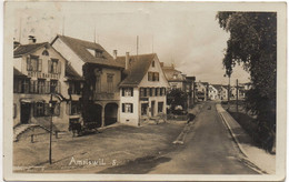 AMRISWIL Hotel Bahnhof Pferde-Fuhrwerk Gel. 1916 V. Erlen Spez. Stempel Kümmertshausen Thurgau - Amriswil