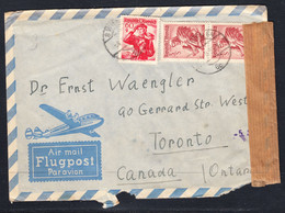 Austria Cover To Canada, Censor, Postmark Nov 4, 1957 - Covers & Documents