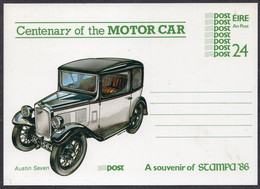 114 - Ireland - Motor Car - Austin Seven - Postal Stationery Card - Unused - Postal Stationery