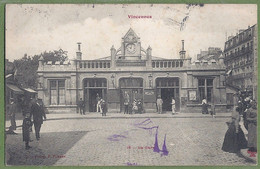 CPA - VAL DE MARNE - VINCENNES - LA GARE - Belle Animation - édition F. Fleury / 16 - Vincennes