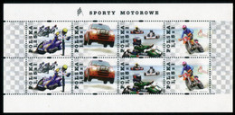 POLAND 2004 Motor Sports Sheetlet MNH / **.  Michel 4150-53 Kb - Unused Stamps