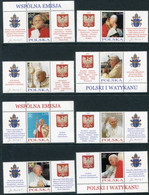 POLAND 2004 Papal Visits Singles MNH / **.  Michel 4109-116 - Unused Stamps