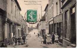 Cpa Bray Sur Seine, Rue Du Pont. - Bray Sur Seine