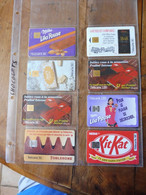 8 Télécartes (cartes Téléphoniques)  FRANCE TELECOM   Chocolateries Ou Friandises - Alimentación