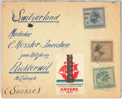 56118   -- BELGIAN CONGO -- Congo Belge  - POSTAL HISTORY - COVER To SWITZERLAND 1929 - Lettres & Documents