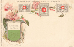 LES PREMIERS TIMBRES POSTE DE LA SUISSE - Premier