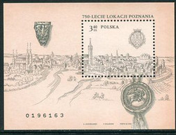 POLAND 2003 750th Anniversary Of Poznan  MNH / **.  Michel Block 156 - Unused Stamps