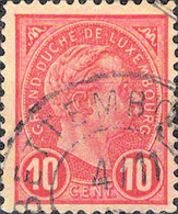 2995 Mi.Nr.71 Luxemburg (1895) Großherzog Adolf Gestempelt - 1895 Adolphe Rechterzijde
