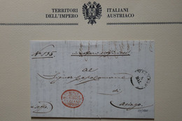 X12 ITALIE BELLE LETTRE RARE COURRIER OFFICIEL 1868 VEZZANO  POUR ASIAGO+ AFFRANCHISSEMENT PLAISAN - Lettres & Documents