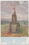 (113903) Künstler AK Saarburg, Sarrebourg, Kreuz, Feldpost 1915 - Lothringen