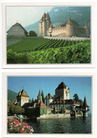 2 CPM  Suisse - Vignobles Et Château D'Aigle & Thoune Le Château Sur Le Lac - Thun