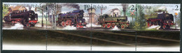 POLAND 2002 Wolsztyn Railway Museum: Steam Locomotives Strip MNH / **.  Michel 3997-4000 - Neufs