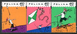 POLAND 2002 Children's Day Singles Used.  Michel 3975-77 - Oblitérés