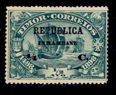 ! ! Inhambane - 1913 Vasco Gama On Timor 1/4 C - Af. 63 - MH - Inhambane