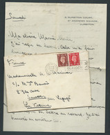 GRANDE BRETAGNE LAC Affr / Yvert  210 Et 211 Oblitéré Kongston On Thame / Surrey - 17/09/1938- Malc 9703 - Briefe U. Dokumente